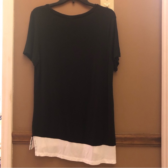 Harley Davidson Motorcycles Women’s top size M black two tone - Picture 2 of 6